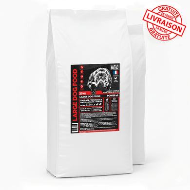 NOUVEAUX ! Alimentation Chien 32/27 Low Grain - Power + 20 kg