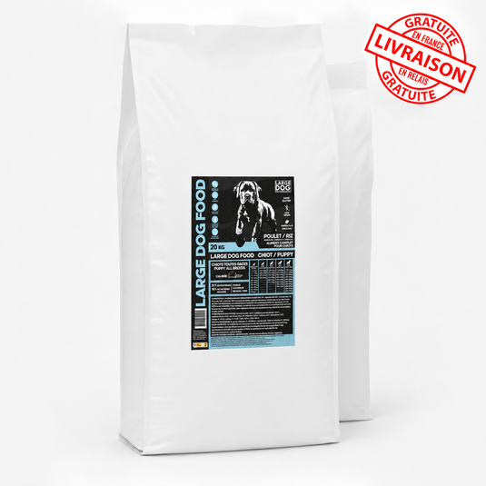 BIENTOT ! LARGE DOG FOOD Chiot / Puppy 31/16 SANS GLUTEN - Poulet / Riz Low Grain – Croquettes chiot 20 kg