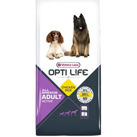 VERSELE-LAGA OPTI LIFE SANS GLUTEN Adult Active All Breeds au poulet pour chien adulte actif de moyenne et grande taille 12,5KG