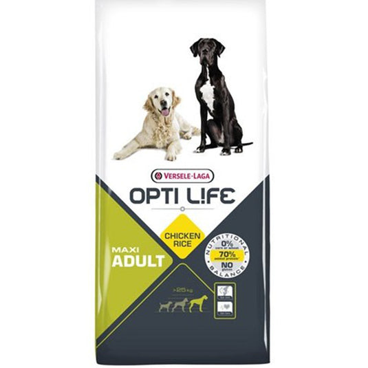 VERSELE-LAGA OPTI LIFE SANS GLUTEN Adult Maxi au poulet pour chien de grande taille 12,5KG