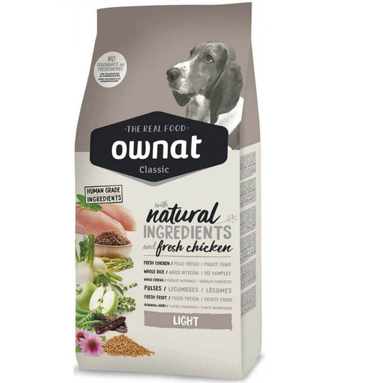 OWNAT Classic Light Croquettes pour chien adulte 20KG