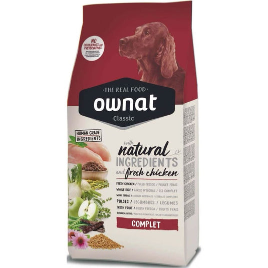 OWNAT Classic Complet Croquettes pour chien adulte au poulet 20KG